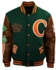 Carrots Arlington Heights Green & Brown Varsity Jacket