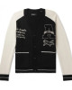 Cashmere Cardigan Black Varsity