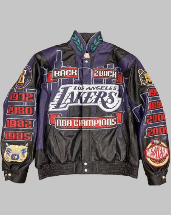 Championship LA Lakers 2001 Back 2 Back Jacket Championship LA Lakers 2001 Back 2 Back Jacket