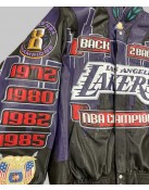 Lakers Back 2 Back Championship Jacket - LA Lakers 2001 Leather Jacket