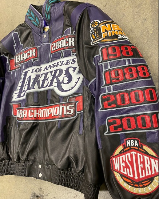 Championship LA Lakers 2001 Back 2 Back Jacket Championship LA Lakers 2001 Back 2 Back Jacket