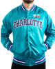 Charlotte Hornets Lightweight Satin Bomber Jacket Charlotte Hornets Lightweight Satin Bomber Jacket