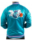 Charlotte Hornets Lightweight Satin Bomber Jacket