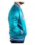 Charlotte Hornets Lightweight Satin Bomber Jacket