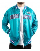 Charlotte Hornets Lightweight Satin Bomber Jacket