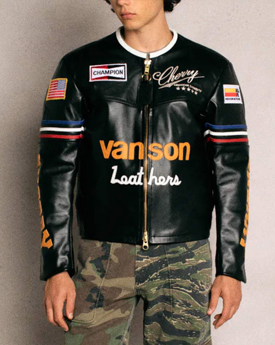 Cherry Vanson Star Leather Jacket Cherry Vanson Star Leather Jacket