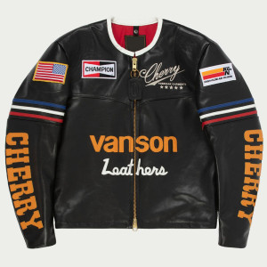 Cherry Vanson Star Leather Jacket