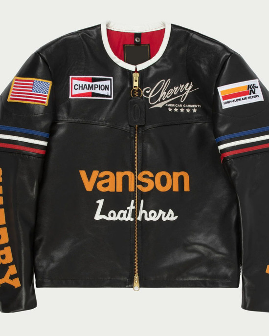 Cherry Vanson Star Leather Jacket Cherry Vanson Star Leather Jacket