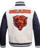 Chicago Bears Retro Classic Rib Navy Blue Wool Varsity Jacket Chicago Bears Retro Classic Rib Navy Blue Wool Varsity Jacket