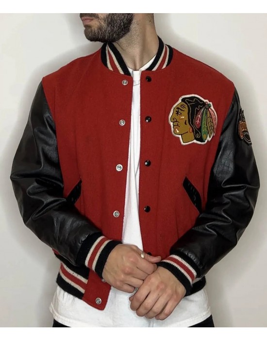 Chicago Blackhawks Campbell Varsity Jacket