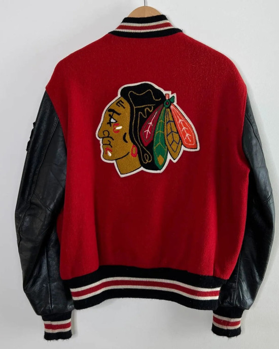 Chicago Blackhawks Campbell Varsity Jacket Chicago Blackhawks Campbell Varsity Jacket