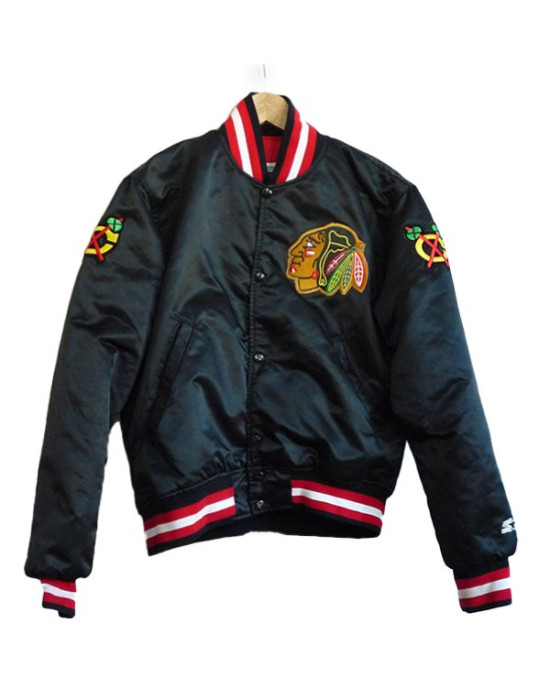Chicago Blackhawks Starter Satin Jacket Chicago Blackhawks Starter Satin Jacket