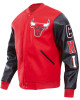 Chicago Bulls Classic Red Wool And Leather Varsity Jacket Chicago Bulls Classic Red Wool And Leather Varsity Jacket