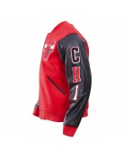 Chicago Bulls Classic Red Wool And Leather Varsity Jacket