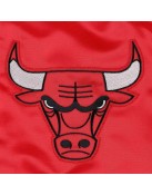 Chicago Bulls Force Play Red Varsity Satin Jacket