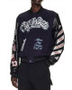 Chicago Bulls Off-White Varsity Jacket
