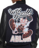 Chicago Bulls Off-White Varsity Jacket