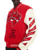 Chicago Bulls Off-White Varsity Jacket