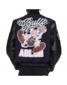 Chicago Bulls Off-White Varsity Jacket