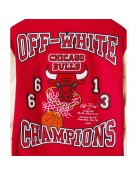 Chicago Bulls Off-White Varsity Jacket