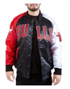 Chicago Bulls Satin Tri-Color Jacket