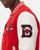 Chicago Bulls Varsity Red and Off White Jacket Chicago Bulls Varsity Red and Off White Jacket