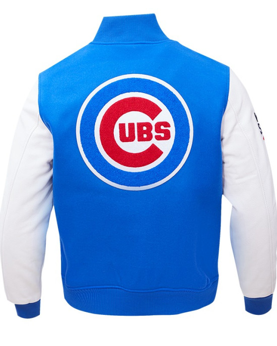 Chicago Cubs Home Town Blue Wool Varsity Jacket Chicago Cubs Home Town Blue Wool Varsity Jacket