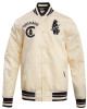 Chicago Cubs Off White Satin Jacket Chicago Cubs Off White Satin Jacket