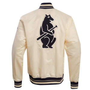 Chicago Cubs Off White Satin Jacket