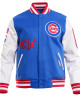 Chicago Cubs Old English Blue Wool Varsity Jacket Chicago Cubs Old English Blue Wool Varsity Jacket