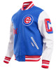 Chicago Cubs Old English Blue Wool Varsity Jacket Chicago Cubs Old English Blue Wool Varsity Jacket