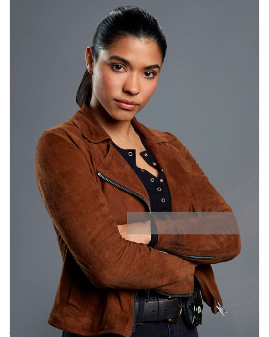 Chicago P.D. S07 Lisseth Chavez Suede Jacket Chicago P.D. S07 Lisseth Chavez Suede Jacket
