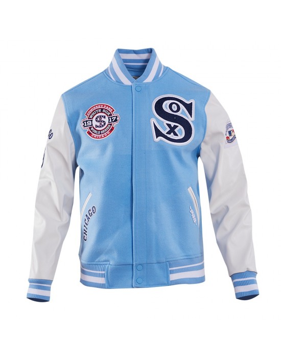 Chicago White Sox Retro Classic Blue Wool Varsity Jacket