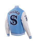 Chicago White Sox Retro Classic Blue Wool Varsity Jacket