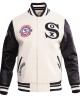 Chicago White Sox Retro Classic Off White Wool Varsity Jacket Chicago White Sox Retro Classic Off White Wool Varsity Jacket