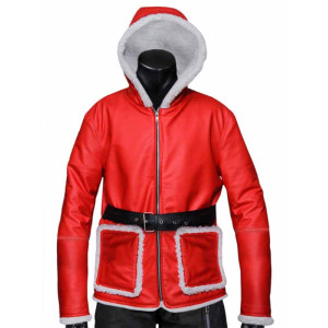 Christmas Santa Claus Leather Jacket