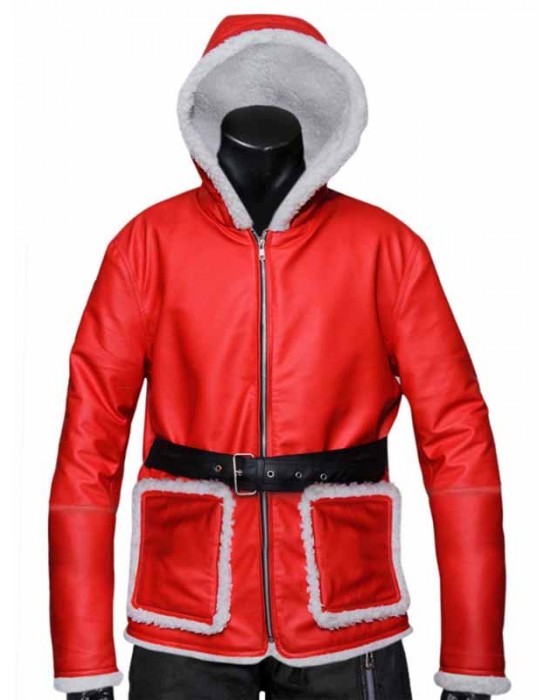 Christmas Santa Claus Leather Jacket