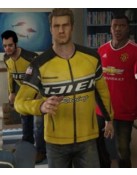 Chuck Greene Dead Rising Real Leather Yellow Biker Jacket