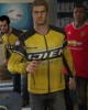 Chuck Greene Dead Rising Real Leather Yellow Biker Jacket Chuck Greene Dead Rising Real Leather Yellow Biker Jacket