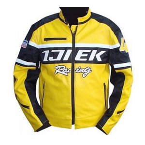 Chuck Greene Dead Rising Real Leather Yellow Biker Jacket