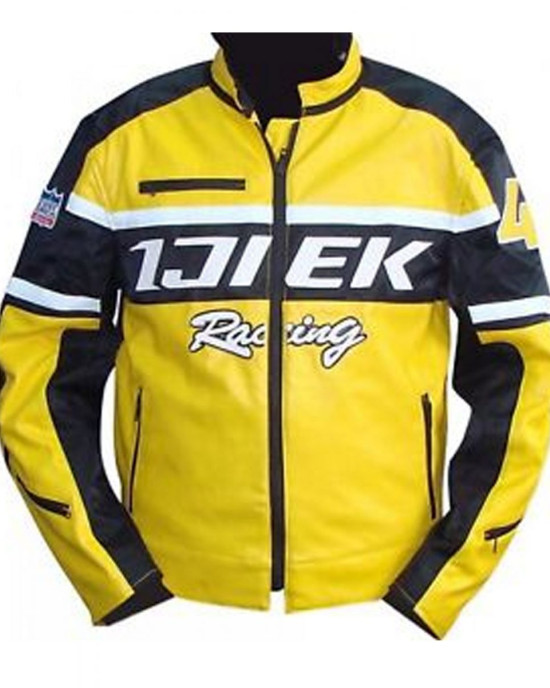 Chuck Greene Dead Rising Real Leather Yellow Biker Jacket Chuck Greene Dead Rising Real Leather Yellow Biker Jacket