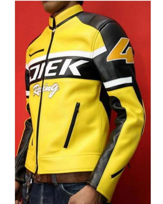 Chuck Greene Dead Rising Real Leather Yellow Biker Jacket Chuck Greene Dead Rising Real Leather Yellow Biker Jacket