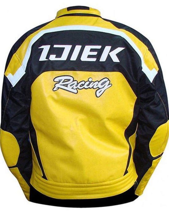 Chuck Greene Dead Rising Real Leather Yellow Biker Jacket Chuck Greene Dead Rising Real Leather Yellow Biker Jacket