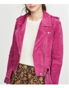 Chucky Alyvia Alyn Lind Pink Suede Jacket