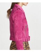 Chucky Alyvia Alyn Lind Pink Suede Jacket