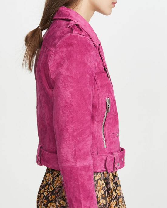 Chucky Alyvia Alyn Lind Pink Suede Jacket