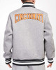 Cincinnati Bengals Crest Emblem Gray Varsity Wool Jacket Cincinnati Bengals Crest Emblem Gray Varsity Wool Jacket