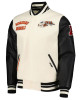 Cincinnati Bengals Retro Classic Varsity Cream and Black Jacket
