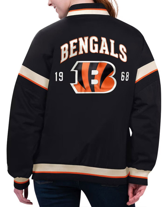Cincinnati Bengals Tournament Black Varsity Jacket