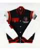 Clark Atlanta University Motto Varsity White And Black Jacket
